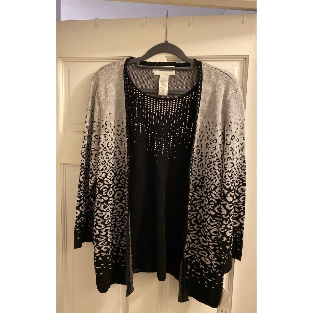 Alfred Dunner Cardigan Sweater New Size Small